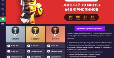 Bitcoin Casino: Турниры