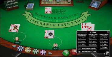 Blackjack Pro Monte Carlo: Настройки