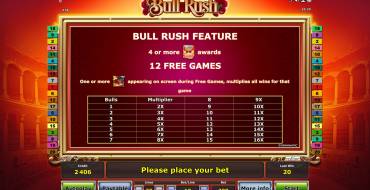 Bull Rush: Бонусы