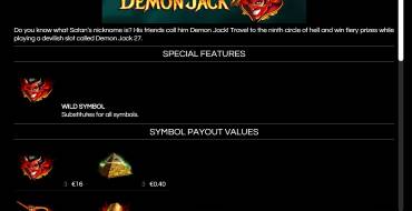 Demon Jack 27: Бонусы