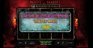 Haul of Hades: Выигрыши