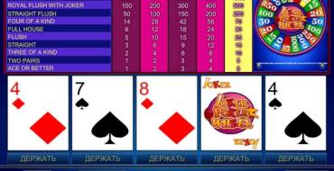 Joker Wheel Poker: Бонус