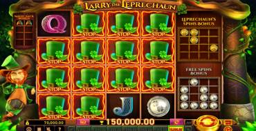 Larry the Leprechaun: Выигрыши