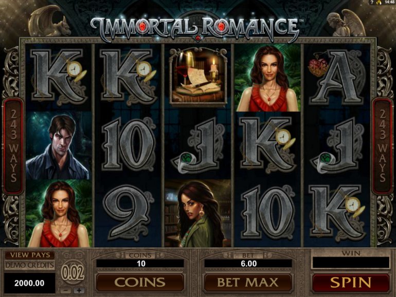 Immortal Romance - Microgaming slot